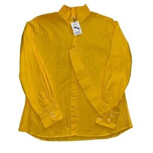 Maze Equestrian Apparel English Show Shirt Yellow Men's 18/42 XL MSRP 105